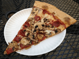 Mushroom & Pepperoni Pizza Slice